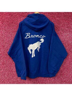Junk Food Ford Bronco Classic Logo Pullover Hoodie Large